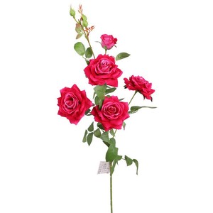 Ramo de Rosas Artificiales de 5 Cabezas, Flor de Seda Amarilla de Alta Simulación, Decoración para el Hogar, Decoración para Bodas, Accesorios de Fotografía - Product Image 4