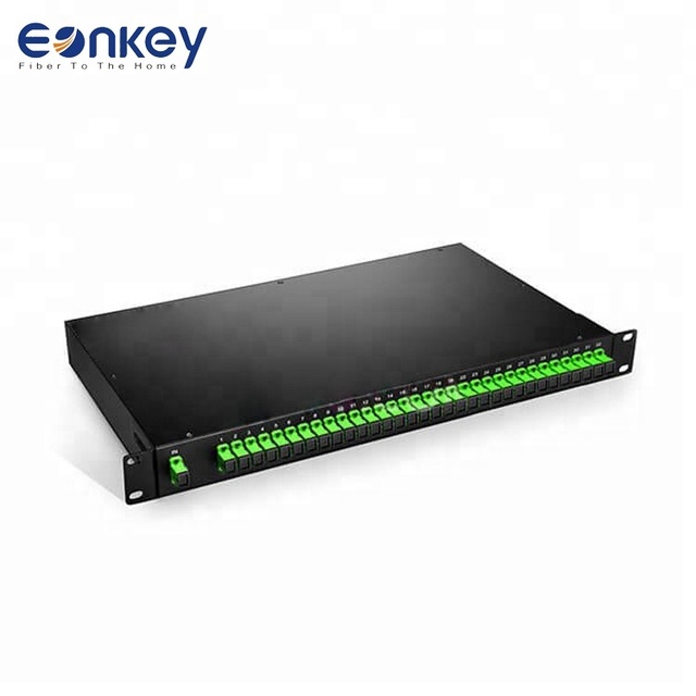 19inch rack mount Gpon Epon  fiber optic PLC Splitter 1*32 2x64 1x128 SC LC fibra optica rack mount fibre optique PLC splitter