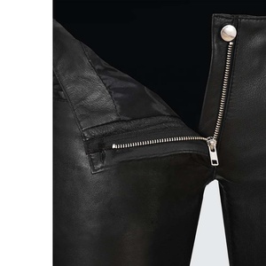 Pantalon en cuir d'hiver personnalisé PIHA SPORTS, pantalon en cuir tendance pour femmes, pantalon en cuir sexy italien noir en peau d'agneau souple, pantalon de motard - Product Image 2