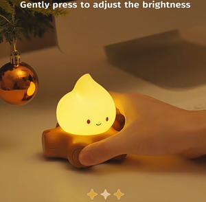 Cute Creative <b>Small</b> Bonfire Silico LED Night <b>Light</b> USB Chargeable Anti-Slip Base Warm <b>lights</b> Dimmable Desktop Bedroom Flame Lamp - Product Image 5