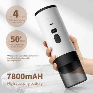 Cafetera Portátil con Batería, Pantalla Digital, Máquina de Espresso de Viaje para Oficina, Campamento, Hotel - Product Image 1