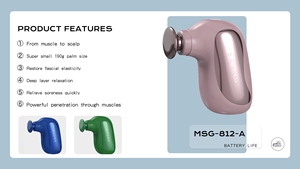 Mini pistolet de massage musculaire et fascial avec <span class=keywords><strong>vibration</strong></span> et recharge - Appareil de massage vibrant fascial - Product Image 2