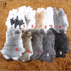 China Factory Supply Großhandels preis Real Natural Rabbit Fur Skin Pelt für Heim textilien