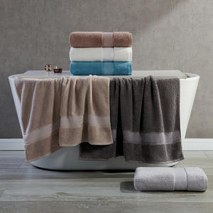 Serviette de bain en pur coton 70x140 cm, couleur unie, épaisse, absorbante, antimicrobienne, pour usage domestique - Product Image 3