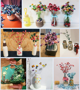 Nhựa Khâu Nút Trẻ Em Màu Nút Hỗn Hợp Nhựa Bé Phim Hoạt Hình Nút Handmade Khóa Chất Liệu Da Đinh Tán - Product Image 6