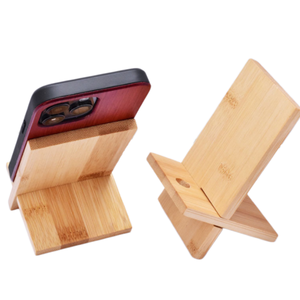 Soporte de Madera para Teléfono Móvil y Tablet <span class=keywords><strong>VIP</strong></span> de Oficina, Soporte Creativo de Bambú para Exhibición de Teléfonos Móviles - Product Image 5