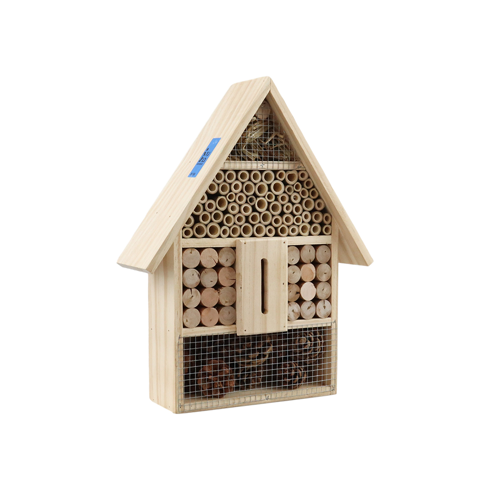 Farm Wooden Insect Bee Butterfly House Hotel Outdoor Pendurado madeira inseto casa para Bee Butterfly