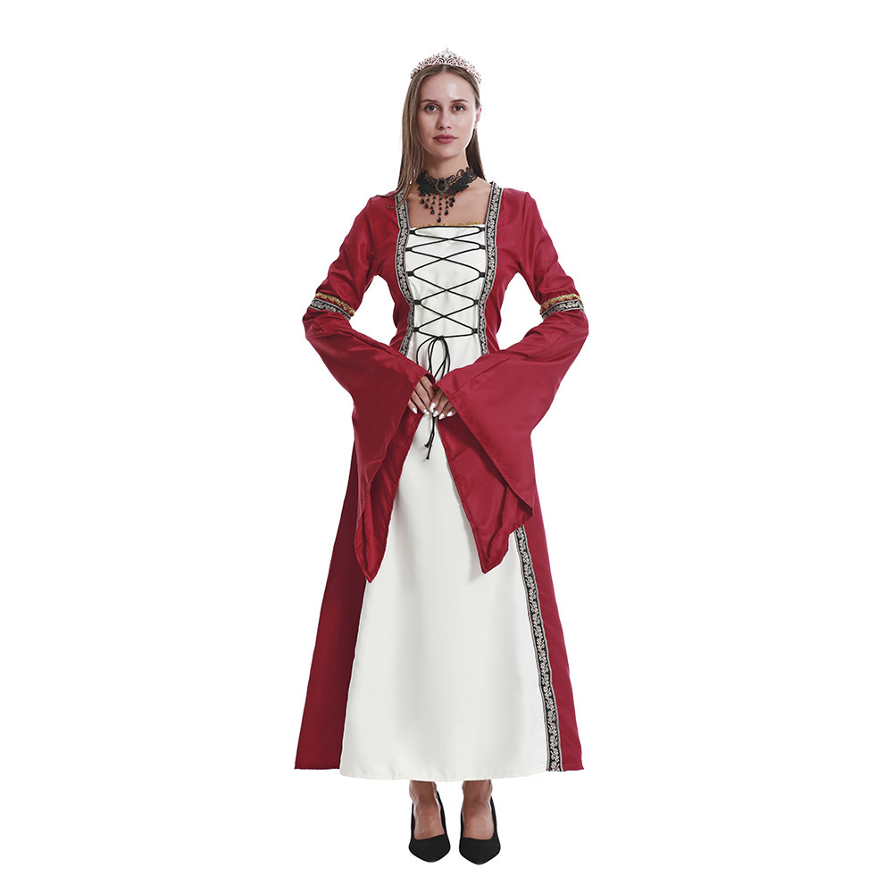 Burgundy [skirt with tie-up details]