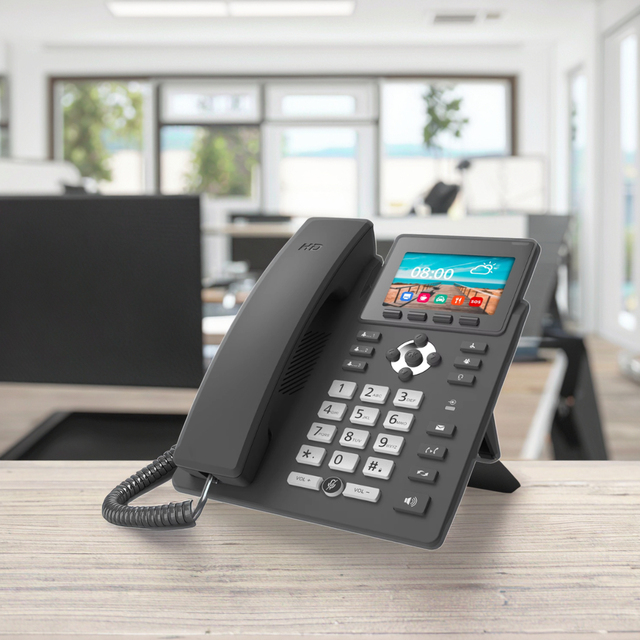 IP+PSTN Dual-mode 3.5 Inch PSTN Wifi 6 SIP IP Phones System for Apartment Home Office