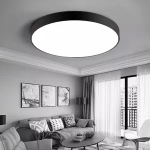 Светодиодная потолочная лампа, современный минималистичный Ультратонкий круглый светодиодный светильник для дома, гостиной, спальни, коридора, балкона