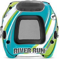 Piscine gonflable portable style River Run avec fond en maille, dossier et porte-gobelets, pour adultes