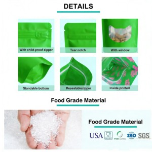 Bolsa de Embalaje Personalizada con Cierre Hermético y Zip Lock para Polvo Vegetal, Superalimentos, Suplementos Dietéticos y Alimentos Saludables - Product Image 6