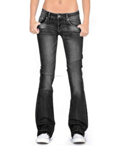 <span class=keywords><strong>Jeans</strong></span> svasati stile Vintage americano svasati snellenti da donna <span class=keywords><strong>pantaloni</strong></span> <span class=keywords><strong>elasticizzati</strong></span> in Denim alla moda Leggings retrò - Product Image 6