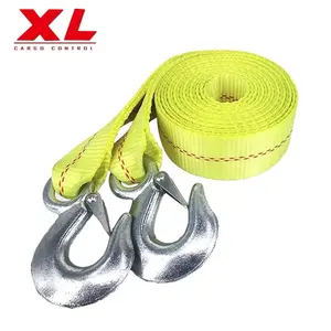 High quality Pulling rope webbing car with trailer rope 5 tons 5 meters lashing belt winch straps
