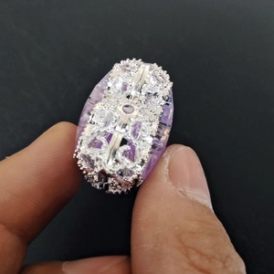 Fashionable Alloy Bear Charms Rhinestone Encrusted DIY Jewelry Accessory For <b>Pen</b> Or Pendant Unisex Animal Shape Zinc Alloy - Product Image 4
