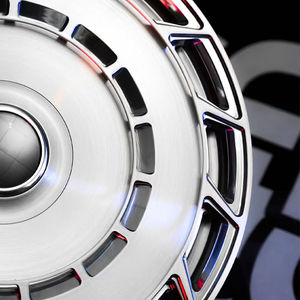 Jantes en alliage forgé personnalisées pour la course, <span class=keywords><strong>4</strong></span> pièces monobloc, concaves profondes, 5x114.3/5x120/5x112, finition argentée, neuves - Product Image 2