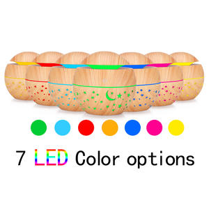 Starry Sky Wood Grain Humidifier 130Ml Aroma Diffuser With Led <b>Light</b> Home Portable Usb Powered - Product Image 2