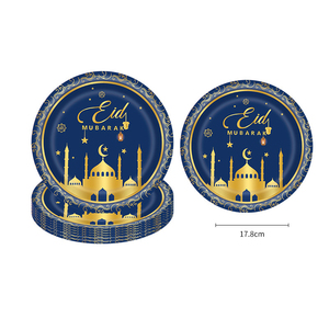 Thân thiện với môi giấy dùng một lần Bộ đồ ăn bộ cho các bên bao gồm EID mubarak phụ kiện với muỗng - Product Image 2