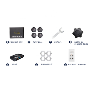 Car Digital <b>TPMS</b> Solar-powered Wireless Tire Pressure Monitoring System with 4 Sensors and Alarms - Product Image 6