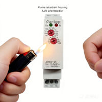 Relais temporisé modulaire à temporisation programmable, de 0,1 seconde à 10 jours, relais de minuterie industriel avec indicateur LED