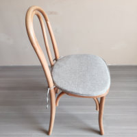 Thonet chaise d'hôtel empilable en bois naturel avec coussin chaises d'événement de mariage chaise moderne en bois courbé