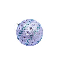 Boules de Noël scintillantes de 12 cm, grandes décorations murales incassables pour centres commerciaux et fêtes, faites à la main, lot de 5
