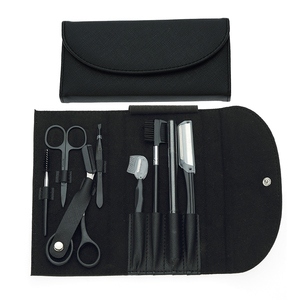 Kit de 8 Piezas de Herramientas de Maquillaje Profesionales de Acero Inoxidable, Pinzas para Cejas, Lápiz, Cuchilla, Tijeras, Cepillo para Cejas, Peine, Resistente al Agua - Product Image 2