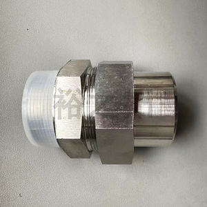Stainless Steel External Thread <b>Butt</b> Weld <b>Connector</b> 57mm <b>For</b> Hydraulic Hose <b>Water</b> Gas Oil Applications - Product Image 2