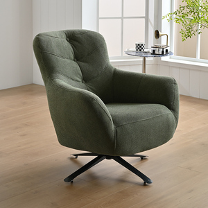 Belle chaise pivotante confortable et luxueuse Stacy chaise pivotante silencieuse chaise de patron de bureau pour salon chambre et bureau - Product Image 1