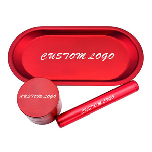 Bộ dụng cụ hút thuốc, khay cuốn thuốc, máy xay, phụ kiện, thiết kế logo tùy chỉnh bán sỉ - Product Image 4