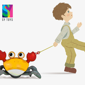 SY phim hoạt hình động vật đi bộ gió lên con cua tắm đồ chơi nước kích hoạt nhựa gió lên phong cách cho trẻ em thời gian tắm chơi - Product Image 2