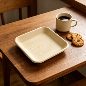 Barquette alimentaire jetable biodégradable en canne à sucre, écologique, pour événements festifs - Product Image 4