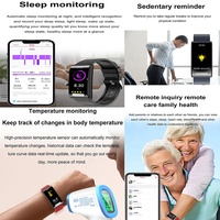 Reloj Inteligente TK70 con Monitor de Frecuencia Cardíaca Dinámico Continuo de 24 Horas, Reloj de Pulsera Inteligente de Moda para Mujer