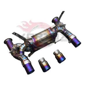 Système d'échappement avec silencieux Catback en alliage de titane, convertisseur catalytique, tuyau de descente, finition bleu brûlé pour Lamborghini LP700 - Product Image 6