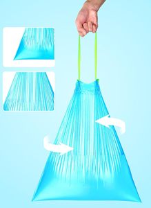 ถุงขยะ PE แบบมีเชือกผูก ไม่ทำให้ตาเป็นน้ำ ใช้แล้วทิ้งและรีไซเคิลได้ ไม่มีกลิ่น ปรับแต่งขนาดและพิมพ์ลายได้ ใช้งานได้หลากหลายสำหรับใช้ในบ้าน - Product Image 3