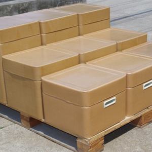 Caja de Tambor Cuadrada de Papel Kraft de 37cmx37cm - Product Image 6