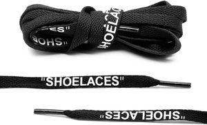 Lacci personalizzati in poliestere stampati con lettere piatte per scarpe da ginnastica tipo pizzo - Product Image 4