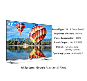 Téléviseur led intelligent, blanc, 50 pouces, prix d'usine, pas cher, 49 pouces, <span class=keywords><strong>choix</strong></span> multilingue, livraison gratuite - Product Image 2
