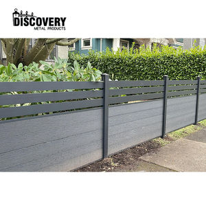 Clôture composite en bois <span class=keywords><strong>et</strong></span> plastique Clôture à persiennes WPC en bois utilisé en matériaux d'intimité extérieure - Product Image 3