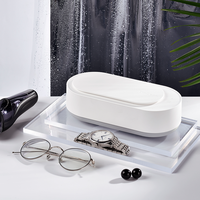 Eraclean Nettoyeur portable à ultrasons pour le nettoyage des lunettes de soleil, montres et prothèses dentaires avec support de montre 304SUS Tank Ultrasonic Jewelry