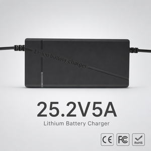 Chargeur de <span class=keywords><strong>batterie</strong></span> au lithium 24V5A 25.2V/29.2V/29.4V Li-ion LiFePO4 compatible avec les batteries solaires, les bateaux de pêche, les fauteuils roulants, les pulvérisateurs, les trottinettes électriques - Product Image 3