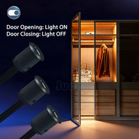Contrôleur intelligent de lumière LED pour armoire 12V 24V DC - Capteur double porte, fonction de détection par geste, contrôleur de lumière LED double porte 12V/24V