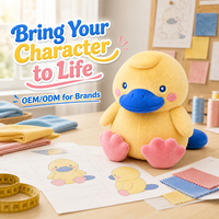 Peluches personnalisées à faible MOQ : Créez vos propres jouets en peluche, y compris des animaux en peluche mignons (personnages de jeux, ornithoryphes)