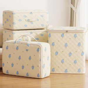 120L Large Storage Bags Set Non-Woven Fabric <b>Quilt</b> Organizer Foldable Clothing Luggage Carrying Bag - Product Image 1