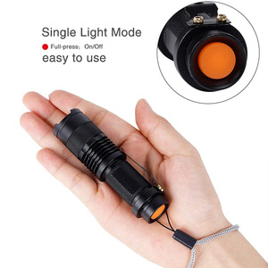 1000 Lumens 3 Chế Độ <span class=keywords><strong>Q5</strong></span> Nhôm Không Thấm Nước Zoomable Tùy Chỉnh 14500/AA Led Mini Flash Light Torch Micro Đèn Pin Với Clip - Product Image 2