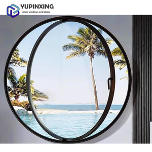 <span class=keywords><strong>Ventanas</strong></span> panorámicas de aluminio con rotura de puente térmico <span class=keywords><strong>para</strong></span> puerta y impacto de huracán de vidrio redondo <span class=keywords><strong>para</strong></span> el hogar de doble precio de alta calidad a prueba de sonido - Product Image 3