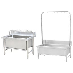 อ่างล้างจานสแตนเลสสำหรับโรงแรมและร้านอาหารอื่นๆอ่างล้างจานสามชั้น - Product Image 2