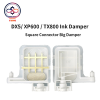 Tersedia DX5 XP600 TX800 I3200 I1600 DX7 4720 Ink Damper Konektor Persegi Damper Besar untuk Printer Inkjet Printer Format Besar