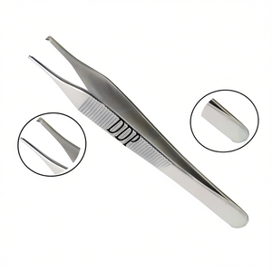 Pince à tissus Adson Brown 12 cm en acier inoxydable, instruments chirurgicaux, 1x2 dents, pince DADDY D PRO BY DADDY D PRO CE ISO - Product Image 1
