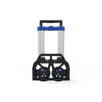 Chariot à main industriel extérieur robuste en aluminium avec capacité de charge de 125 kg, pour le stockage, les courses, OEM